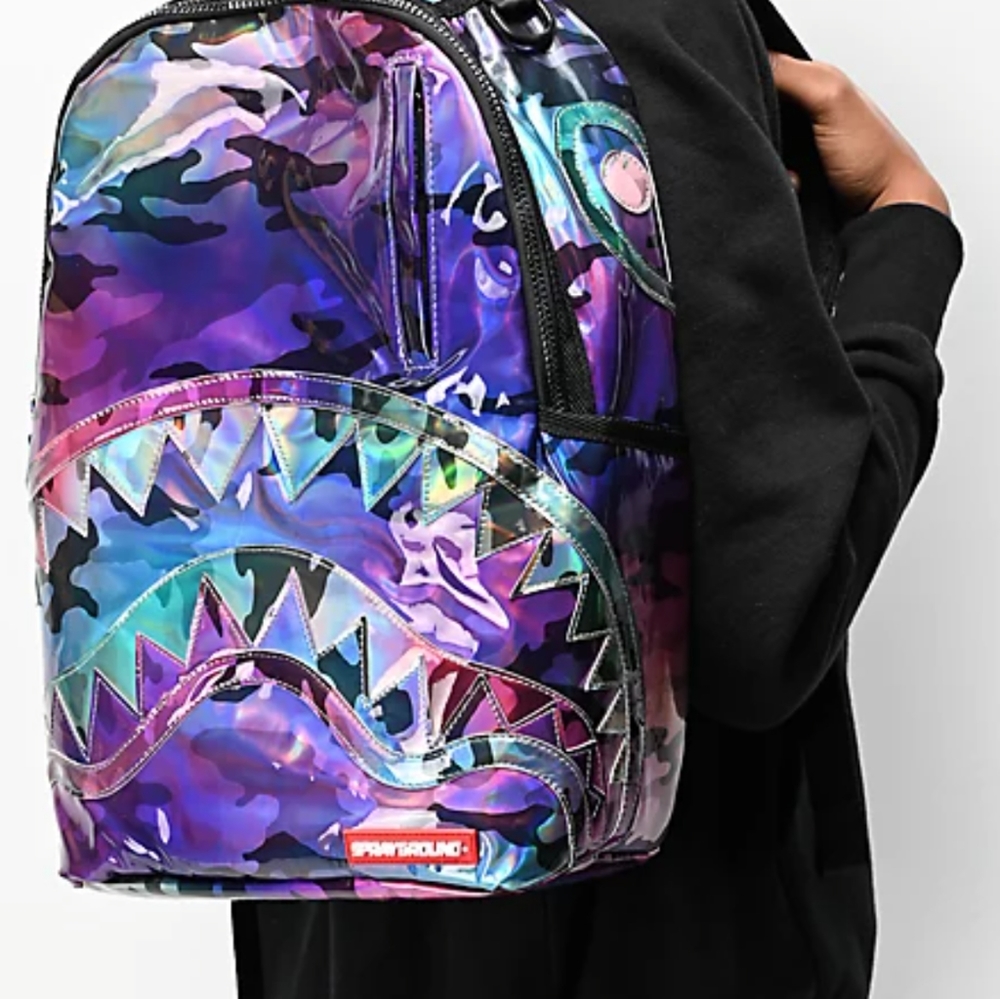Sprayground Ltd Edition Hologram Shark Backpack